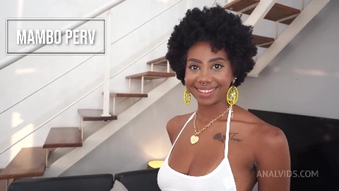 Perfect breast ebony, gets her ass & throat fucked by white huge cock - Ana Susage