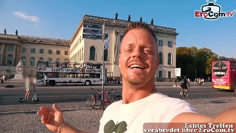 German ugly Student teen public pick up in Berlin