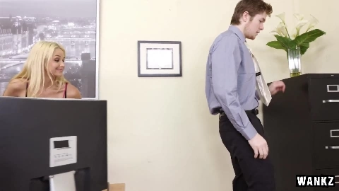 Irresistible Cougar Boss Stalks Employee