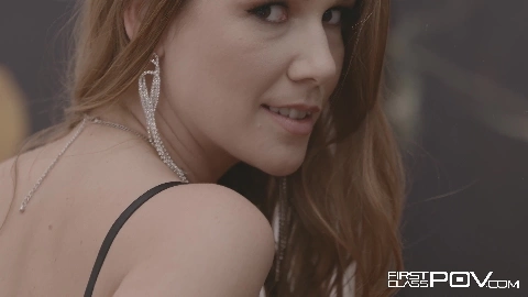 Slender brunette Alexis Crystal sensual POV pounding - First Class POV