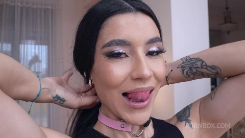 6on1 DVP DAP Skinny teen Lana with perfect ass gets fountains of piss and double fucked in all her tight holes by six big cocks EKS594 in HD - Rousse Black