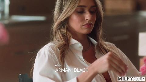 Hot Housewife Rides Young Delivery Boys Cock [HD Porn] - Armani Black