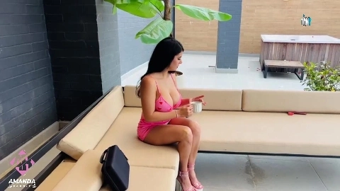 Hot Lesbians Masturbate with Huge Vibrator - Amanda Rabbit
