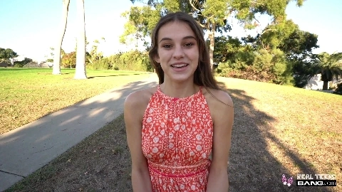 Ellie Eilish - BangRealTeens - Twirls In The Park Before Getting Fucked