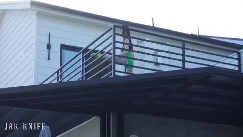 Jak Knife - My BIG TITTY NEIGHBOR caught me spying, now I have to pay the price - Chloe Surreal