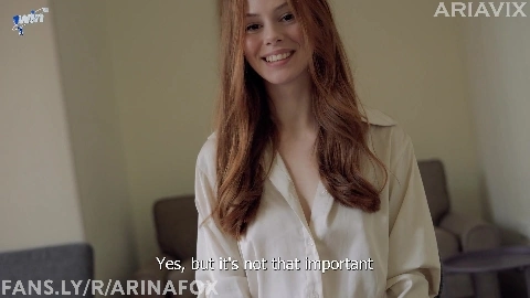 My dream job! I give my boss a footjob and fuck him until he cums on my nylon feet! - Arina Fox