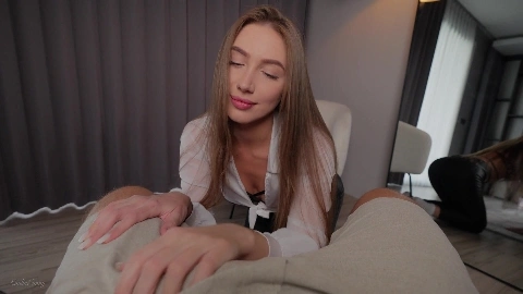 INTERVIEW with a SEXY SECRETARY - Emilia Bunny