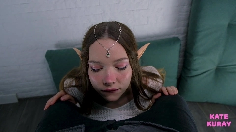 Beautiful Elf Gets Fucked in Her Mouth - Kate Kuray