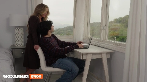 hardcore sex with horny stepmom athena anderson helps stepson to pass the exam