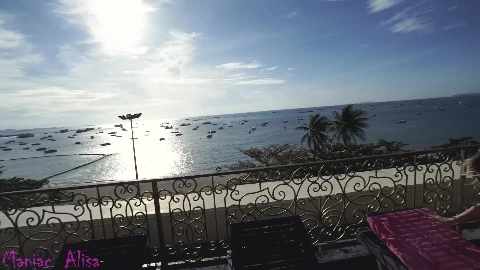 Hot teen from Tinder suck and fuck me on the roof - Maniac Alisa