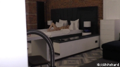 Massive Cumshot on flat belly of midget teen ! 18 y.o. - Nick Whitehard