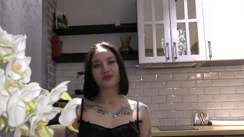 Nymphomaniac teen Goth wrong door and met my Cock ! Squirt 18 y.o. - Nick Whitehard