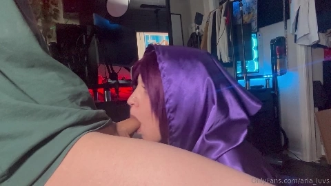 Raven loves giving head - Aria Luvs