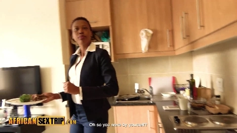 Amateur Black Model RAMMED HARD By Big White Cock Pervy Tourist