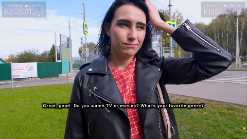 Public Agent Pickup Russian Babe to Sloppy Blowjob & Fucks in Doggy - Kiss Cat