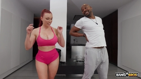 Curvy Redhead Octokuro Gets Stretched By BBC AFter A Yoga Session