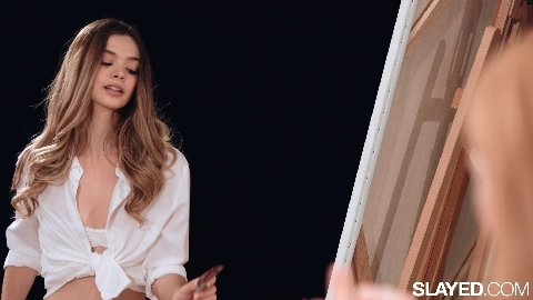 Molly Little And Madi Collins Perfect Petite Duo Scissor Fuck Their Wet Pussies - Slayed
