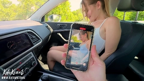 Slut step sister asked step brother to help film tiktok and then seduced him and swallowed his sperm 2 - Kate Kravets