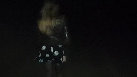 Sex and the Storm by the Sea I Fuck my Girl and Cum in her Mouth - Huyasand Chloe