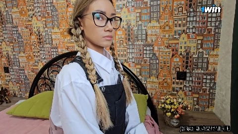 Modest and well-mannered beauty with glasses was silent while she was fucked in the ass - NastyStuf Girl