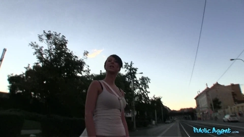Brunette's Amazing Tits Make Horny Stranger Ready To Cum Emylia Argan