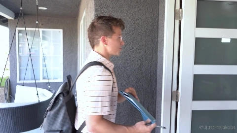 Justine Jakobs Milf Fucks Young Door To Door Salesman XXX