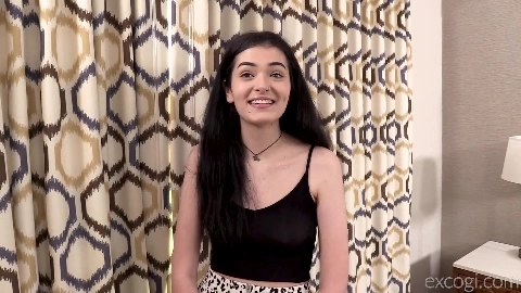 Nikki is shy in her first video