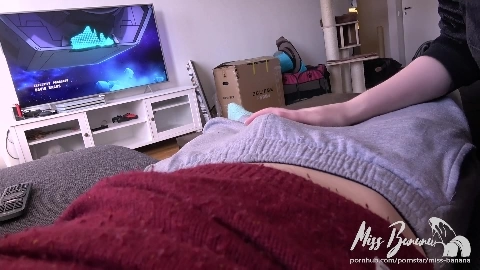 Horny girl can't keep her mouth off his cock! - Miss Banana