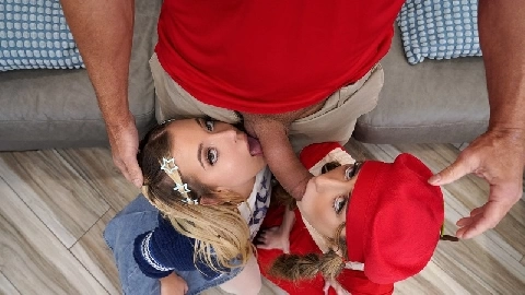 Stepdad Joins Sex Machine Threesome