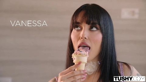 Vanessa Sky Brat Takes Cock Deep In Tiny Ass - Tushy