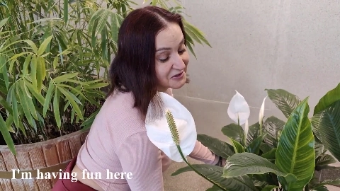 Fucked hard in the ass of someone's stepmom after familiarity in a flower gallery! - Luxury Tumanova Woman