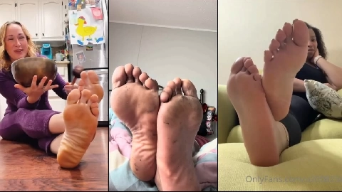 Compilation 37 of women's foot soles