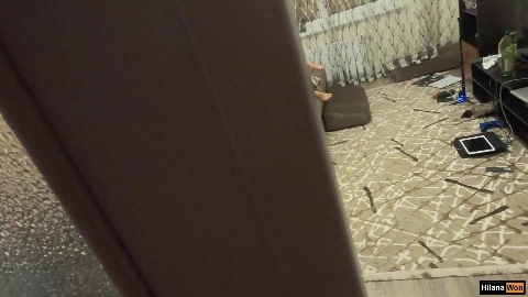 OH MY GOD! My stepbrother saw me playing with my pussy and CUM INSIDE ME! DON'T TELL - Hilana Won