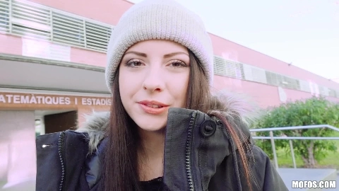 Italian Cutie Rides Dick At School - Rebecca Volpetti