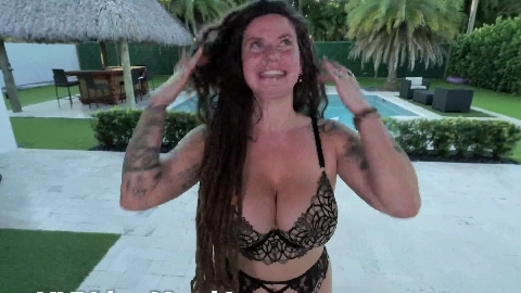 Indica Flower - Huge Natural Tits for 2 Big Cocks