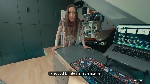 Streamer and Hater; one Fuck away from being Banned - Kristina Sweet