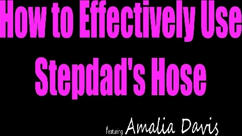 Amalia Davis How To Effectively Use Stepdads Hose - MyFamilyPies