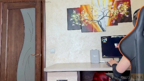 Fucked my girlfriend in the ass for distracting me from the game - Fucking Lina