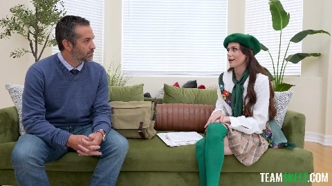 Sexy Little Brunette Teen Cutie: Fill My Cookie Breeding the Little Girl Scout