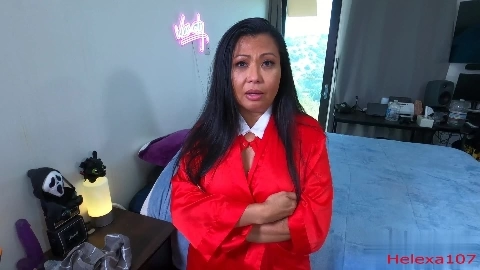 Halloween Anal Sex With Horny Asian Stepmom - Krystal Davis