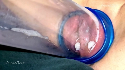 Pumped Pussy! my Tight Pussy Turn into a Big Peach and get a Cum Load! - Anna Jack