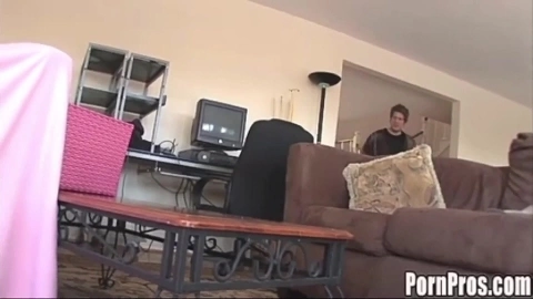 Busty Brunette Beauty: Old Creep Munches Teen Cookie