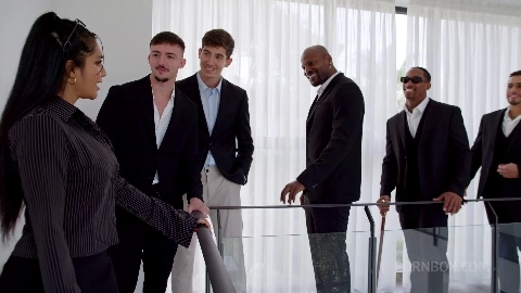 Real Estate Whore Finally Gets Her College Fantasy GangBang - Yasmina Khan