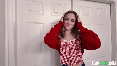 Sexy Little Brunette Teen Cutie: First Scene Ever