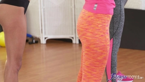 FitnessRooms - Briana Bounce & Miky Love - Big dick workout for teen hotties