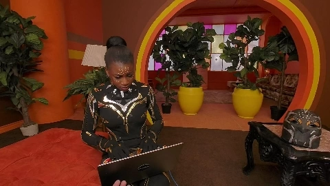 Nicole Kitt - Black Panther: Wakanda Forever (A Porn Parody) - VRto2D