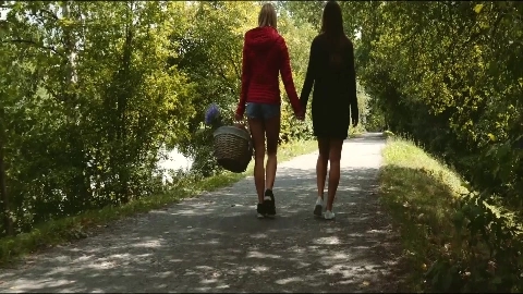 Angel Piaff Sybil Sensual lesbian forest sex with Ukrainian babe Sybil and Czech Angel Piaff - AGirlKnows