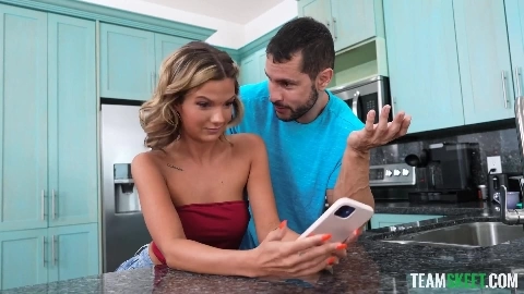 Sexy Little Blonde Teen Cutie: A Satisfying Lesson