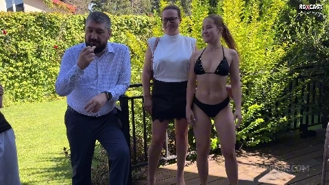 Oh Yes Boys Fuck Me in All Holes Im Down for Everything Happy Nicole Murkovski in an Anal Orgy with Three Guys on Set