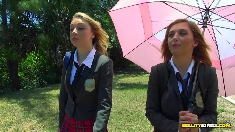 Sexy Blonde Teen Beauty: School Girl's Private Show